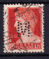 1929 Circa PERFIN M (Maggi Soc Prod Alimentari) Su Imperiale Lire 1,75 Usato - Oblitérés
