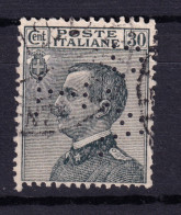 1925 Circa PERFIN B.A./I. (Banca D'America R D'Italia) Su Michetti C.30 Usato - Oblitérés