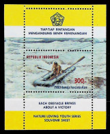 1980-Indonesia (MNH=**) Foglietto Serie1 Valore Rafting - Indonésie