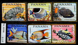 1968-Panama (MNH=**) Serie 6 Valori Pesci - Panamá