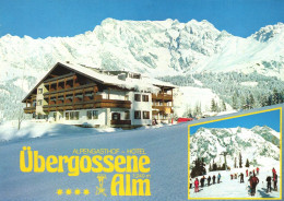 UBERGOSSENE ALM, MULTIPLE VIEWS, ARCHITECTURE, MOUNTAIN, HOTEL, SKI RESORT, SALZBURG, AUSTRIA, POSTCARD - Otros & Sin Clasificación