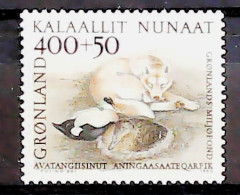 1990-Groenlandia (MNH=**) Serie 1 Valore Fauna Locale - Unused Stamps