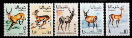 1968-Somalia (MNH=**) Serie 5 Valori Antilopi - Somalia (1960-...)