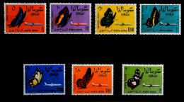 1961-Somalia (MNH=**) Serie 7 Valori Farfalle Aerei - Somalie (1960-...)