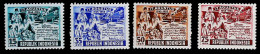 1954-Indonesia (MNH=**) Serie 4 Valori - Indonesien