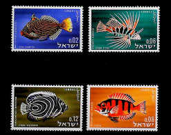 1963-Israele (MNH=**) Serie 4 Valori Pesci - Other & Unclassified