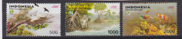 2002-Indonesia (MNH=**) Serie 2 Valori Flora Fauna - Indonésie