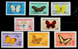 1966-Dominicana Rep. (MNH=**) Serie 8 Valori - Repubblica Domenicana