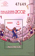 2002-Indonesia (MNH=**) Foglietto Serie 1 Valore Calcio FIFA World Cup - Indonésie