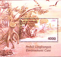 2000-Indonesia (MNH=**) Foglietto 1 Valore Tutela Dell'ambiente - Indonésie