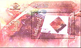 2000-Indonesia (MNH=**) Foglietto 1 Valore Minerale - Indonésie
