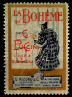 1896-Italia (MNH=**) Erinnofilo La Boheme Di G.Puccini Alla Scala Di Milano - Vignetten (Erinnophilie)
