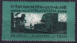 1901-Italia (MLH=*) Venezia Esposizione D'arte Erinnofilo - Erinofilia