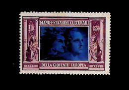 1944-Italia (MNH=**) Manifestazioni Culturali Gioventù Europea Erinnofilo - Cinderellas