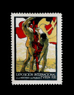 1911-Italia (MNH=**) Expo Torino Industria E Lavoro (testo In Spagnolo) - Vignetten (Erinnophilie)