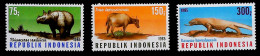 1985-Indonesia (MNH=**) Serie 3 Valori Fauna Locale - Indonesië