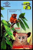 1999-Indonesia (MNH=**) Foglietto 1 Valore Expo Melbourne - Indonesien