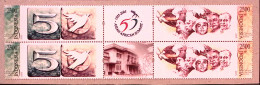 2005-Indonesia (MNH=**) Due Strisce 6 Valori Summit Asiatico Africano - Indonesië