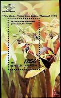 1996-Indonesia (MNH=**) Foglietto 1 Valore Orchidee - Indonesien
