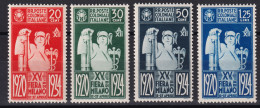 1934-Emissioni Generali (MNH=**) Serie 4 Valori Fiera Di Milano (42/5) - Emissioni Generali