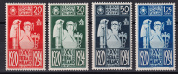 1934-Emissioni Generali (MNH=**) Serie 4 Valori Fiera Di Milano (42/5) - Amtliche Ausgaben