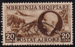 1939-Albania Occupazione Italiana (O=used) 20q.bruno - Albanien