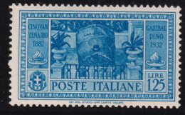 1932-Italia (MNH=**) L.1,25 Garibaldi (321) - Ungebraucht