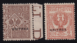 1924-Eritrea (MNH=**) 1c.+2c. (77/8) - Eritrea