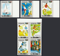 1968-Oman (MNH=**) S.7v.non Dentellati "Giochi Olimpici Del Messico" - Oman