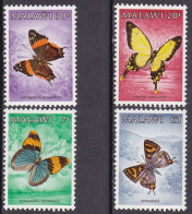 1984-Malawi (MNH=**) S.4v."farfalle"catalogo Euro 9 - Malawi (1964-...)