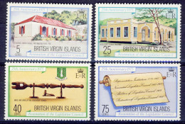 1975-Isole Vergini (MNH=**)s.4v."Restoration Of Council" - British Virgin Islands