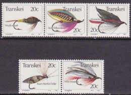 1983-Transkei (MNH=**) S.5v."esche Per Pesca Con L'amo" - Transkei