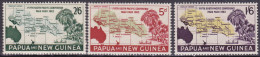 1962-Papua Nuova Guinea (MNH=**) S.3v."mappa Del Sud Pacifico,quinta Conferenza  - Papouasie-Nouvelle-Guinée