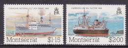 1984-Monserrato (MNH=**) S.4v."navi Postali" - Montserrat