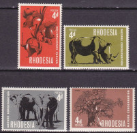 1967-Rodesia (MNH=**) S.4v."tutela Della Natura Elefante,rinoceronte,baobab"cata - Otros & Sin Clasificación