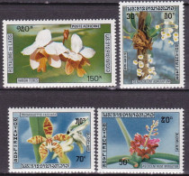1971-Laos (MNH=**) S.4v."fiori,orchidee"catalogo Yvert Euro 7,5 - Laos