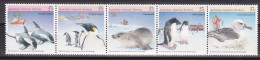 1988-Antartico Australiano (MNH=**) Striscia S.5v."animali,ambiente Conservazion - Neufs