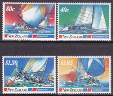 1987-Nuova Zelanda (MNH=**) S.4v."coppa America,vela" - Altri & Non Classificati