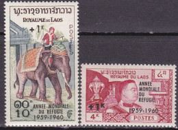 1960-Laos (MNH=**) S.2v."anno Mondiale Del Rifugiato"catalogo Yvert Euro 8,50 - Laos