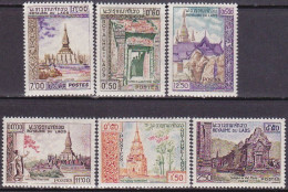 1959-Laos (MNH=**) S.6v."templi Diversi"catalogo Yvert Euro 5,5 - Laos
