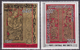 1969-Laos (MNH=**) S.2v."porte Di Wat Ongtu "catalogo Yvert Euro 6 - Laos