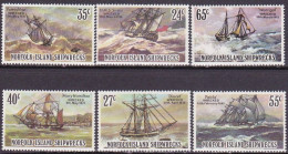 1982-Norfolk (MNH=**) S.6v."relitti Di Vascelli" - Isla Norfolk