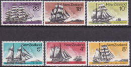 1975-Nuova Zelanda (MNH=**) S.6v."vascelli Storici" - Andere & Zonder Classificatie