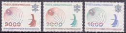 1978-Vaticano (MNH=**) Posta Aerea S.3v."Giornata Mondiale Telecomunicazioni"cat - Sonstige & Ohne Zuordnung