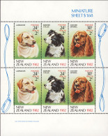 1982-Nuova Zelanda (MNH=**) Foglietto 6v."Pro Infanzia,cani"catalogo Euro 7 - Altri & Non Classificati