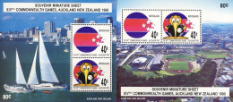 1989-Nuova Zelanda (MNH=**) 2fg.4v."Giochi Commonw.Auckland" - Sonstige & Ohne Zuordnung