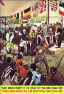 1990-Nuova Zelanda (MNH=**) Foglietto 2v."anniversario Trattato Di Waitangi" - Autres & Non Classés