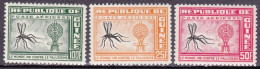 1962-Guinea (MNH=**) Posta Aerea S.3v."Lotta Alla Malaria"cat.Yvert 2013 Euro 4 - Guinea (1958-...)