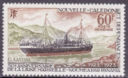 1973-Nuova Caledonia (MNH=**)posta Aerea S.1v."Battello A Vapore El Kantara" - Nuevos