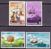 1971-Bermuda (MNH=**) S.4v."Storia Di Navi" - Bermudes